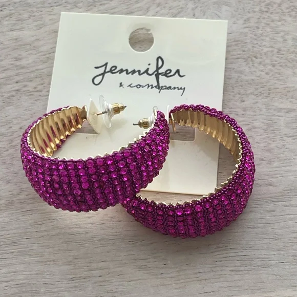 Chic Pink and Gold Earrings with Delicate Craftsmanship - Picture 8 of 11